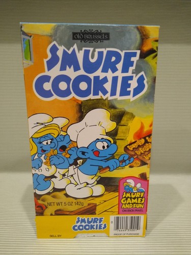 Smurf cookies box 1984 - cookies,